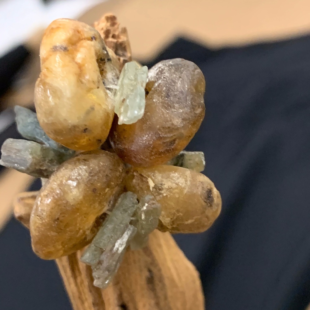 Amber Kyanite Ring